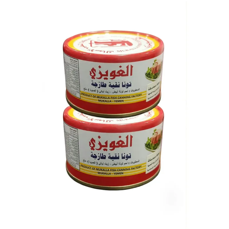 الغويزي تونة نقية طازجة  185جم — شدة *2