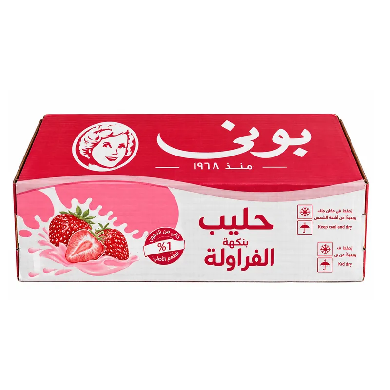 بوني حليب بالفراولة 250 مل — كرتون24