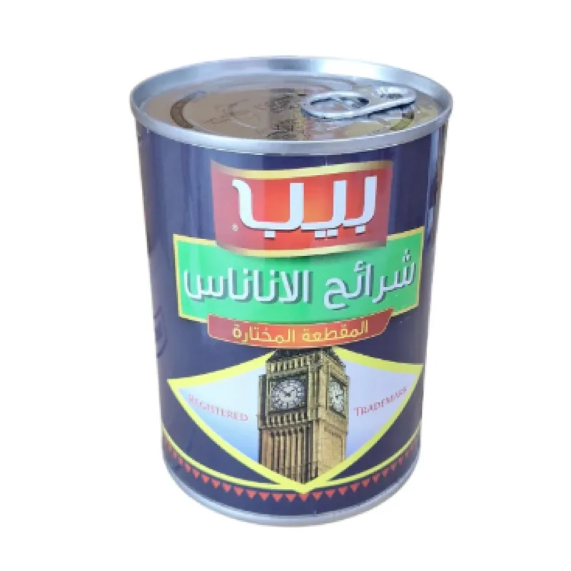اناناس  شرائح المقطعة بيب 565 جم