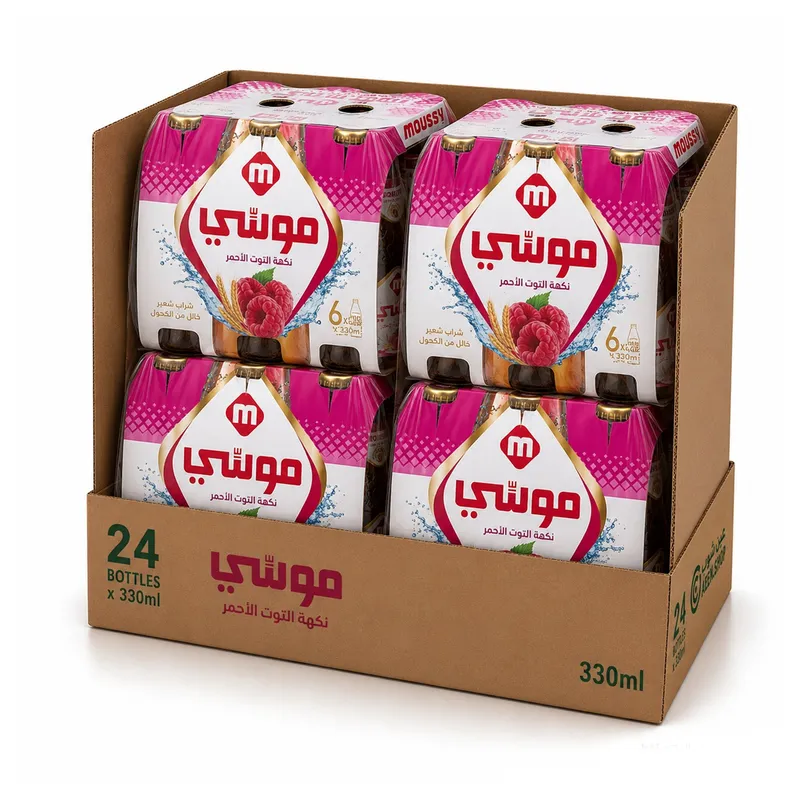 موسي التوت الاحمر 330مل — كرتون24