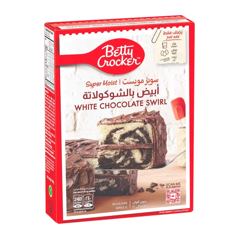 خليط كيك بيتي كروكر ابيض بالشوكولاتة 500جرام