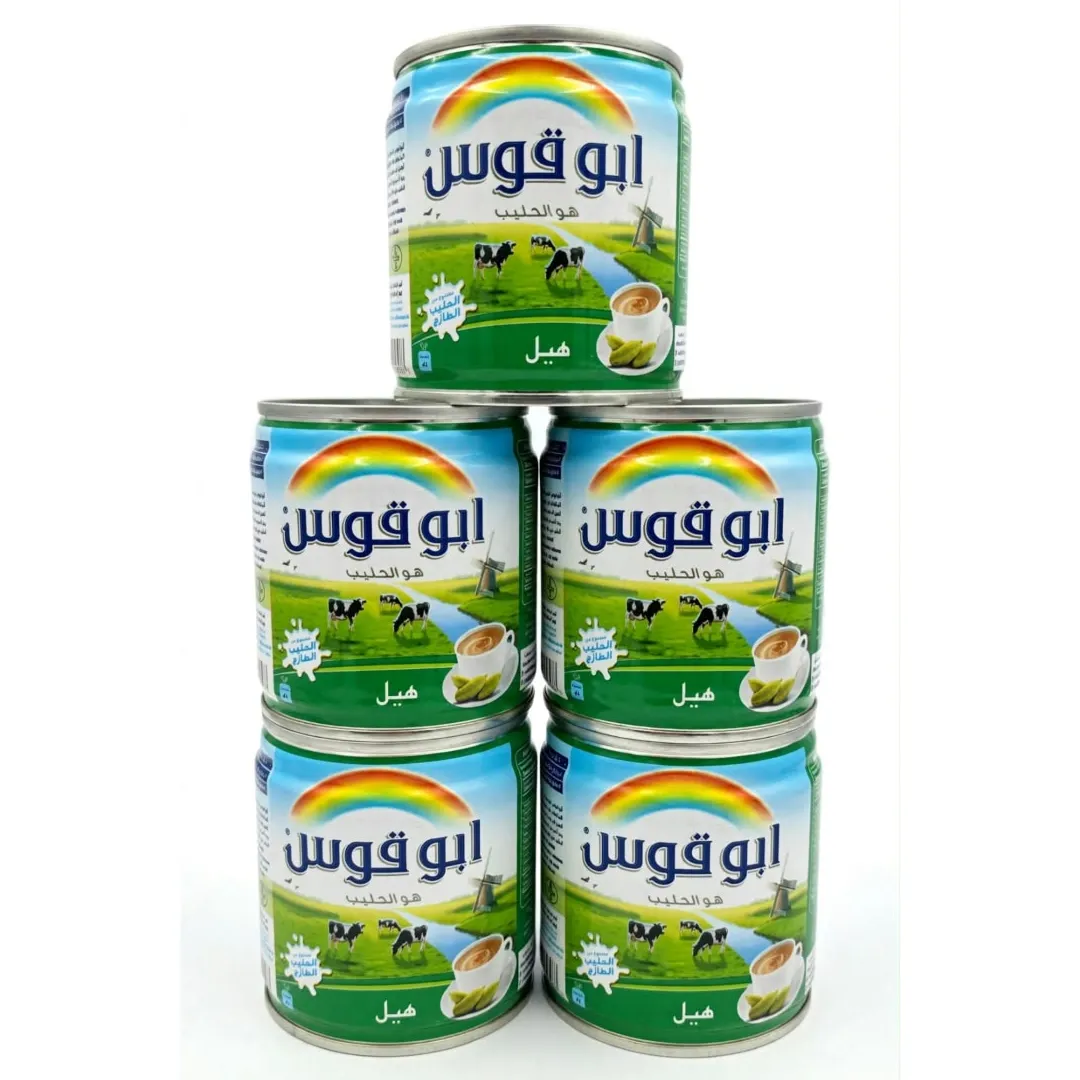حليب ابوقوس مبخر بالهيل 170جم — شدة*5