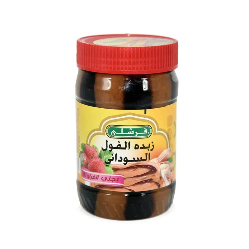 زبدة فول سوداني بجلي فراولة فرشلي 18 اونز(510جرام)