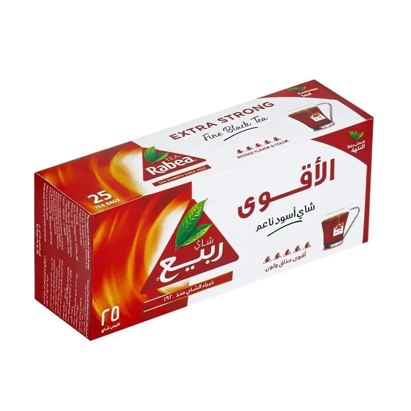 شاي ربيع الاقوي شاي اسود ناعم  (25)خيط