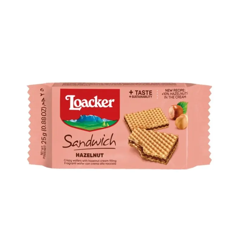 لواكر بسكويت ويفر ساندوتش بكريمة البندق 25 جم