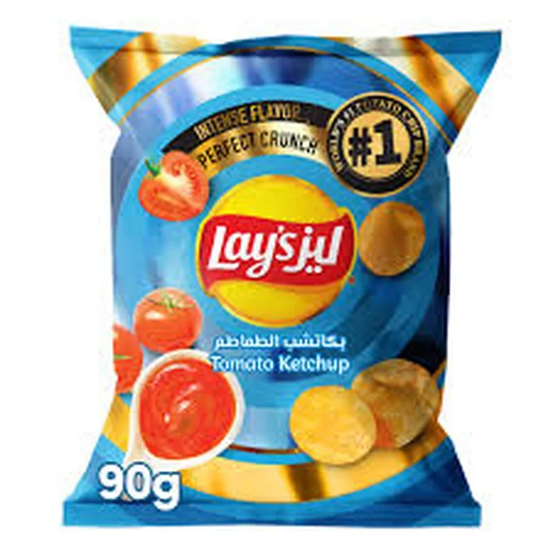 ليز رقائق البطاطس بالكاتشب 90جم