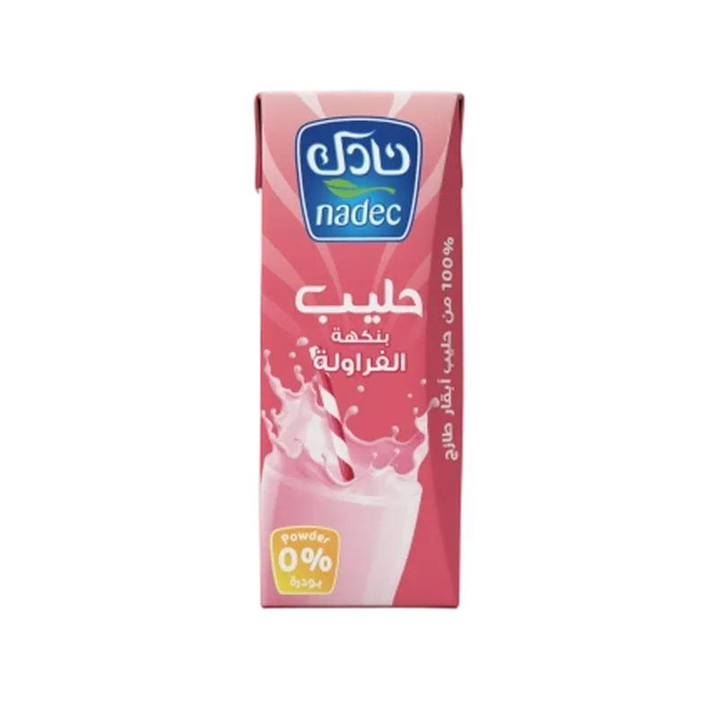 نادك حليب فراوله 185مل