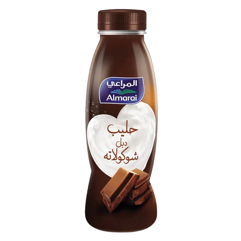 المراعي حليب طازج دبل شوكولاته 360 مل