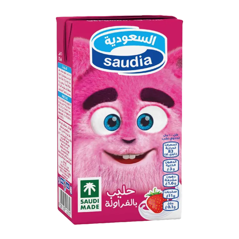 السعوديه حليب الفراوله 125مل