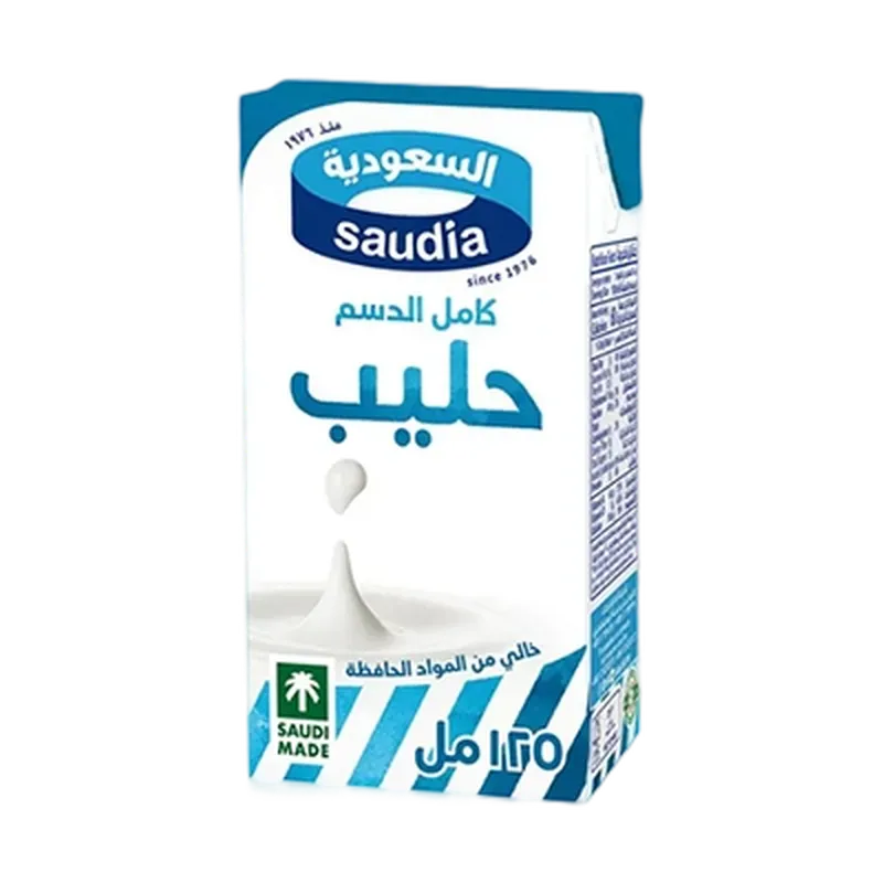 السعودية حليب كامل الدسم 125مل