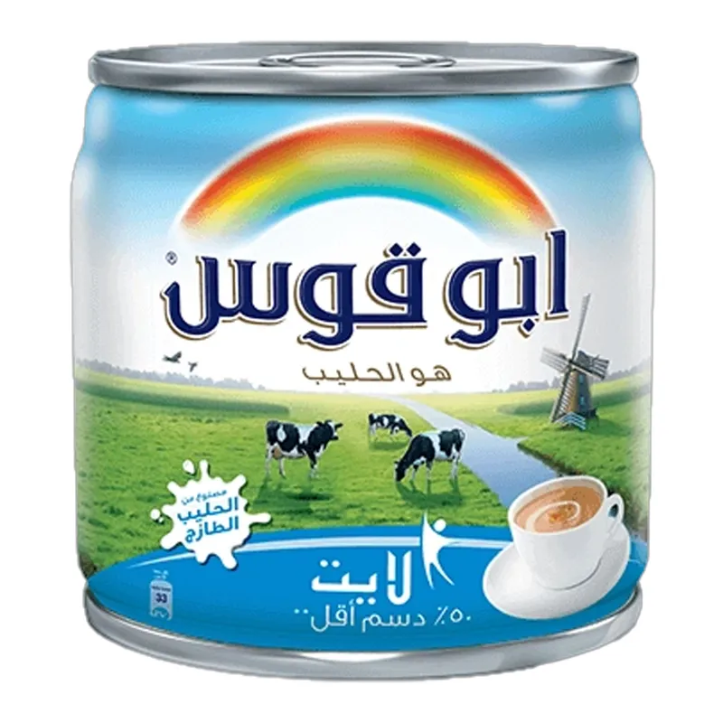 ابوقوس حليب مبخر قليل الدسم (لايت) 170جم