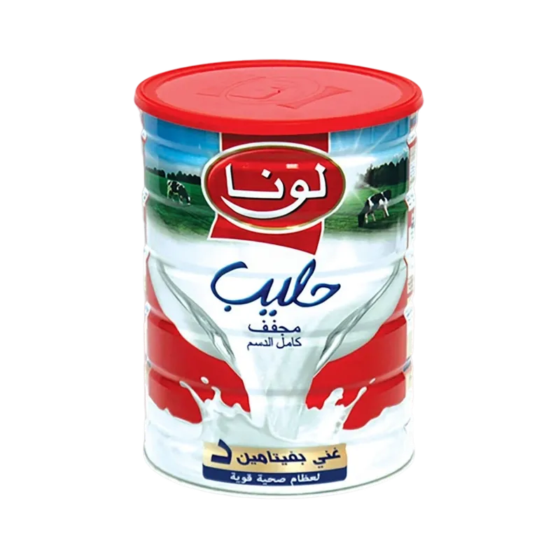 حليب مجفف لونا بودره 1800جم علب