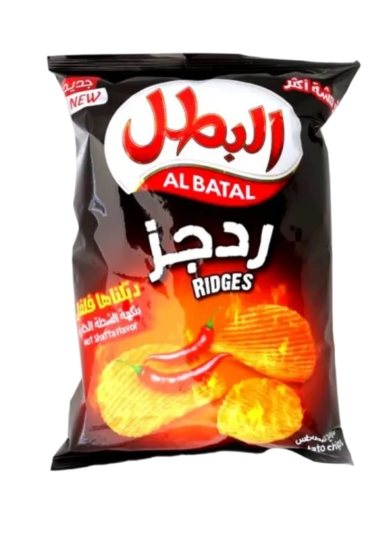 البطل ردجز رقائق بطاطس بالفلفل الحار 155 جم
