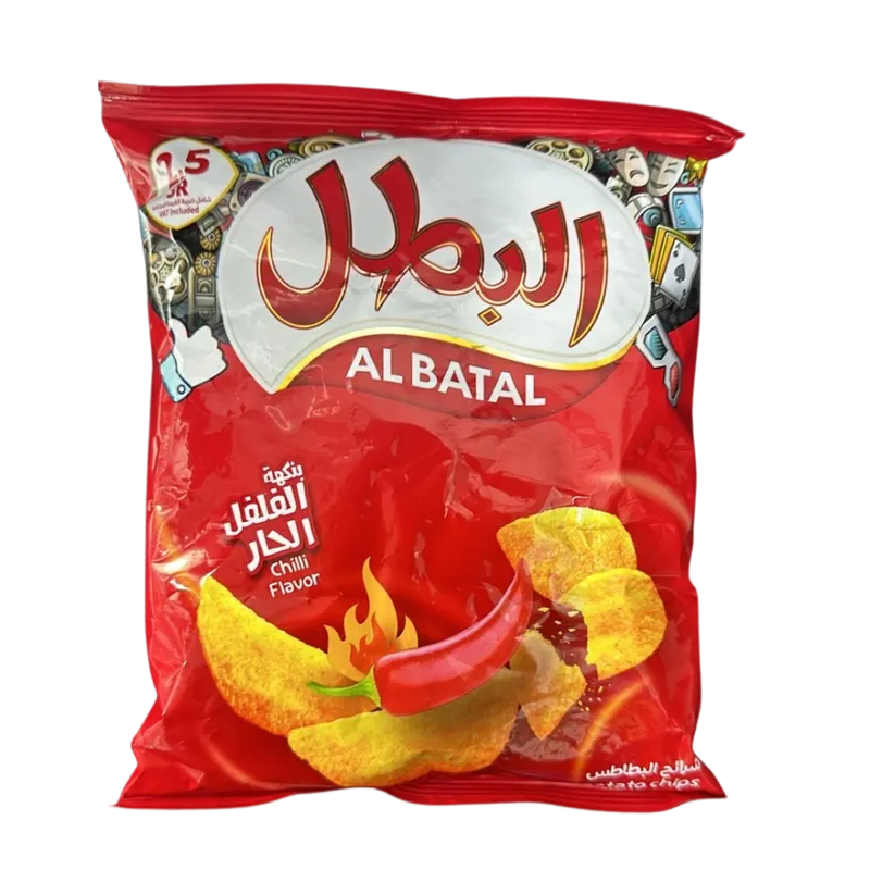 البطل بطاطس فلفل حار 65جم