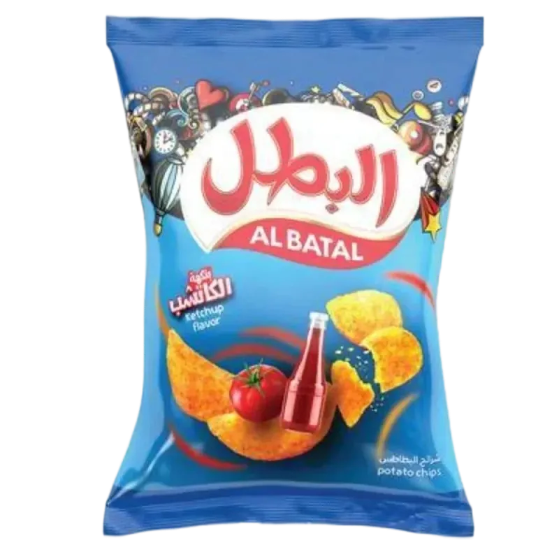 البطل رقائق بطاطس بالكاتشب 110 جم