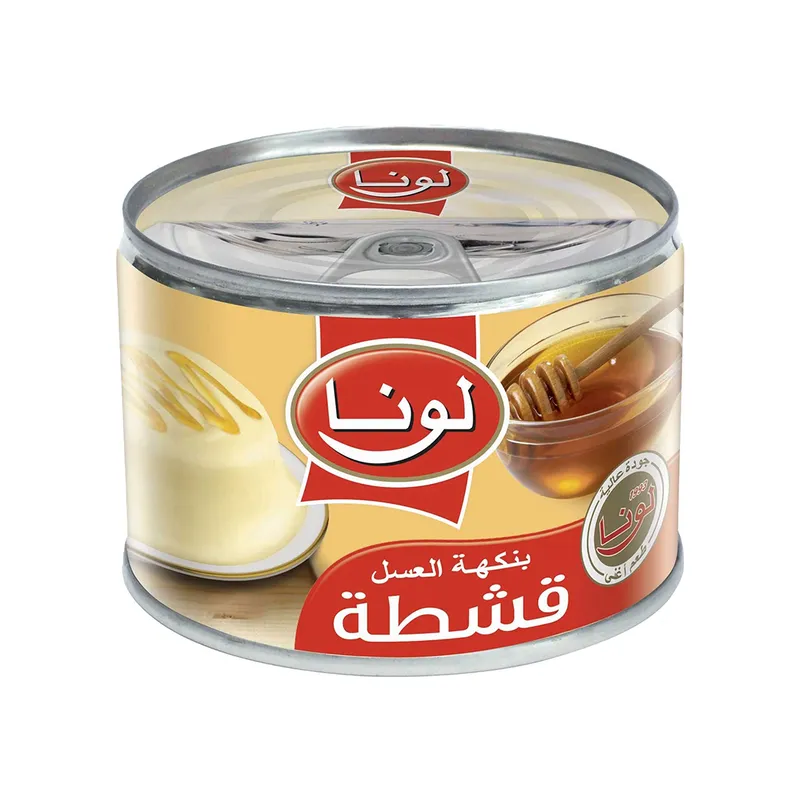 قشطة لونا  بنكهة العسل دهن نباتي 155 جم