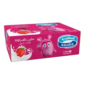 السعودية حليب بالفراولة 200 مل — كرتون*18