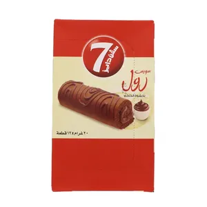 سفن دايز سويس رول الكاكاو 20جم — بوكس *12