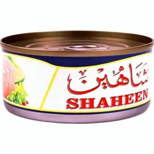 شاهين لحم تونا ابيض مطبوخ  زيت دوار الشمس 95جم