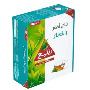 شاي ربيع الاخضر بالنعناع اكياس 100 خيط