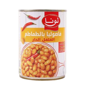 لونا فاصوليا بالصلصة الطماطم والفلفل الحار 380 جم