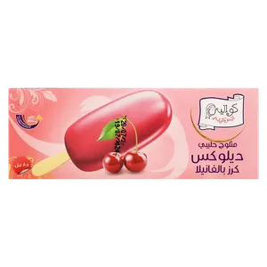 كواليتي ايس كريم ديلوكس كرز بالفانيلا 85 مل