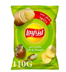 شرائح بطاطس ليز بالملح والخل 110 جم